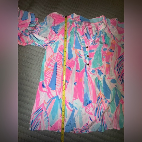 Lilly Pulitzer Elsa “Out To Sea” Top Women’s silk top Size Small VVGUC - Picture 7 of 13